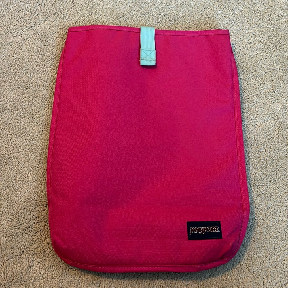 Jansport Laptop Velcro Closure Pink Bag